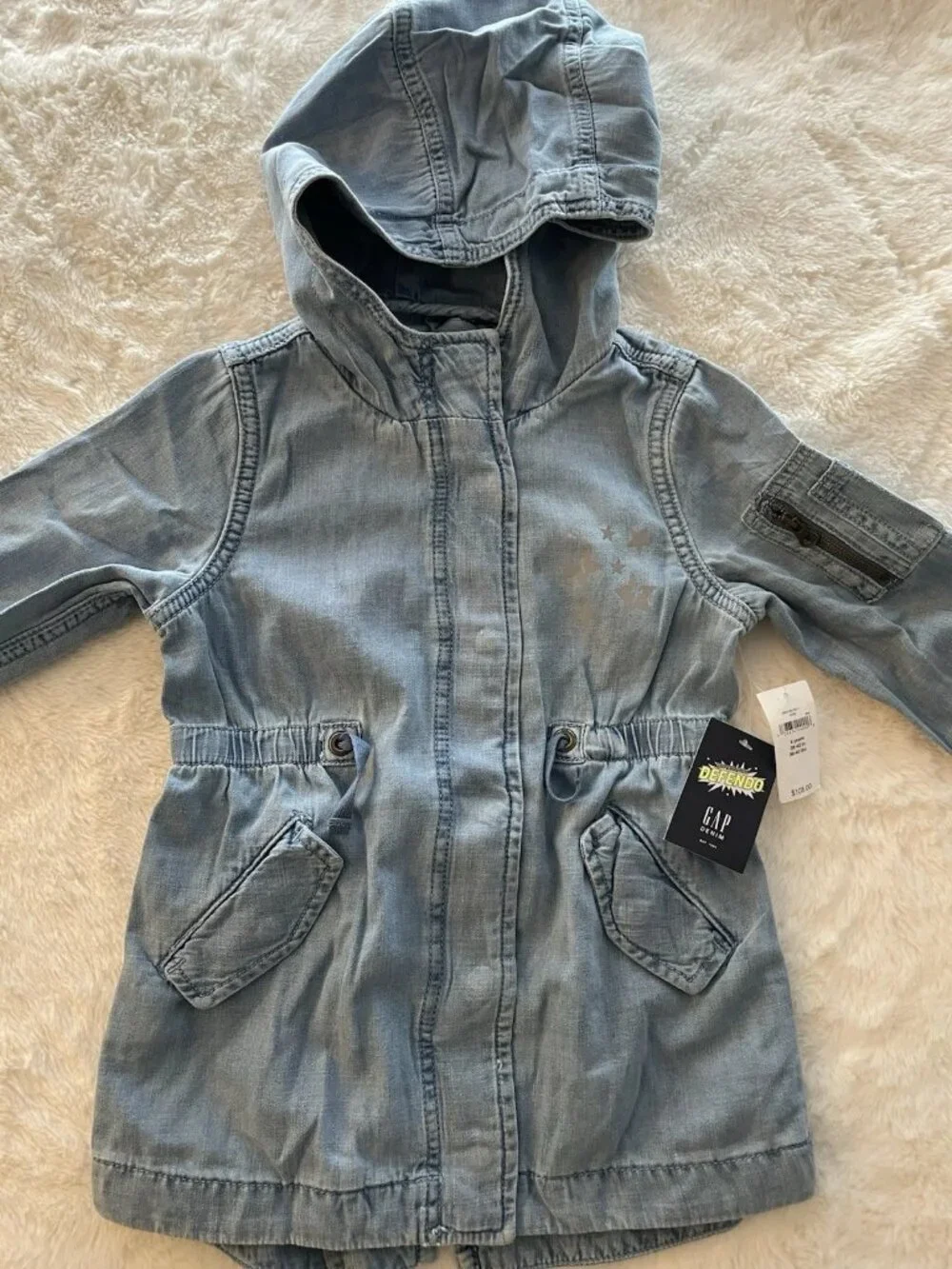SALE! NEW Gap Kids Denim Jacket Defendo (Water Repellent) Size 4T Toddler NWT